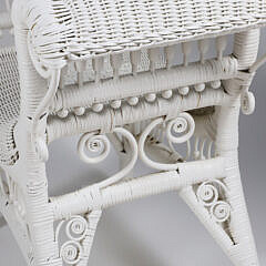 Vintage Michael’s Classic Wicker Window Bench, circa 1987