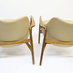 Pair of Mid Century Teak Audo Copenhagen Elizabeth STYLE Lounge Chairs