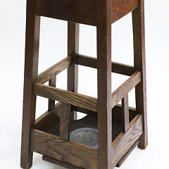 Vintage Mission Oak Umbrella Stand