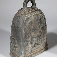 Asian Bronze Bell and Buddhist Temple Bowl Gong