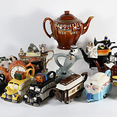 Collection of 13 Collectible Porcelain Tea Pots