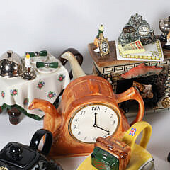 Collection of 13 Collectible Porcelain Tea Pots