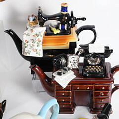 Collection of 13 Collectible Porcelain Tea Pots