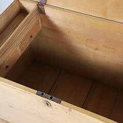 Pine Dovetailed Trunk, 19th Century