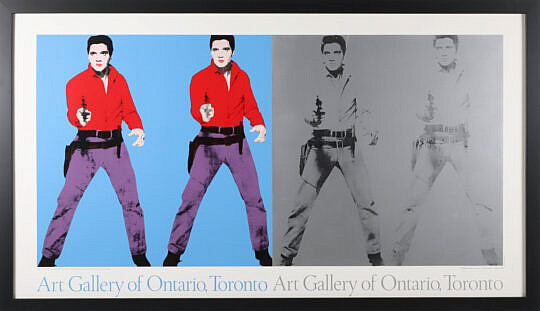 Elvis Poster "Art Gallery of Ontario, Toronto" Featuring Andy Warhol
