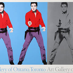 Elvis Poster “Art Gallery of Ontario, Toronto” Featuring Andy Warhol