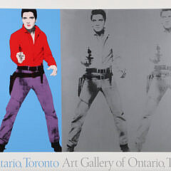 Elvis Poster “Art Gallery of Ontario, Toronto” Featuring Andy Warhol