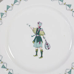 Set of Eight Royal Worcester Gilbert and Sullivan Bone China Plates Designed Exclusively for the Savoy Hotel London