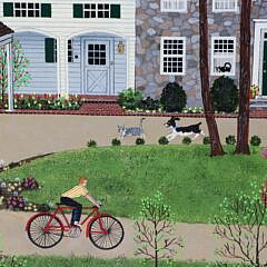 Jane Wooster Scott Oil on Canvas “New England Homestead”