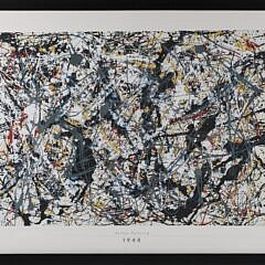 Jackson Pollock "Action Painting" 1948 Framed Poster