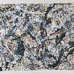 Jackson Pollock “Action Painting” 1948 Framed Poster