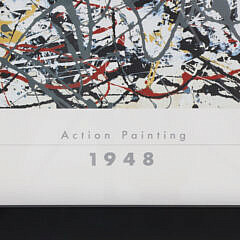Jackson Pollock “Action Painting” 1948 Framed Poster
