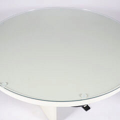 Mid Century Modern Ebonized Round Side Table