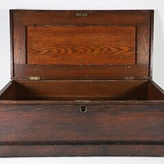 American Oak Tool Work Box, 19th Century