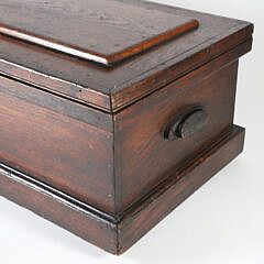 American Oak Tool Work Box, 19th Century