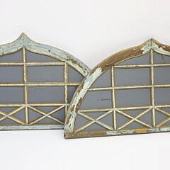 Pair of Architectural Windows with Mirror Inserts, 19th Century