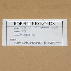 Robert Reynolds Watercolor on Rag Paper “In the Shallows”
