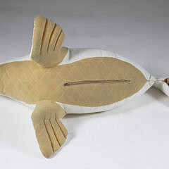 Vintage White Leather Seal