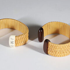 Jean M. Valerio Two Woven Nantucket Bracelets