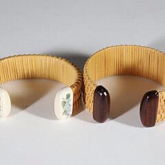 Jean M. Valerio Two Woven Nantucket Bracelets