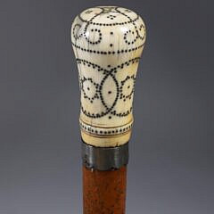 French Pique Walking Stick, circa 1743