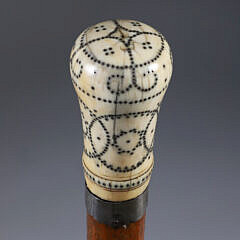 French Pique Walking Stick, circa 1743