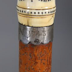 French Pique Walking Stick, circa 1743