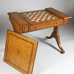 Maitland Smith Hand Made Backgammon or Chess Game Table, 20th Century