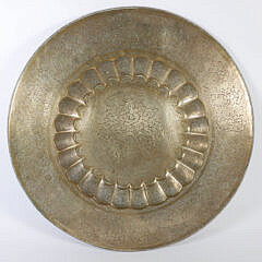 Vintager Engraved Brass Turkish Charger
