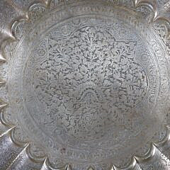 Vintage Engraved Brass Turkish Charger