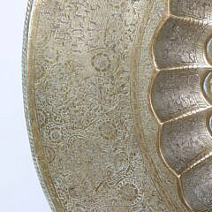 Vintage Engraved Brass Turkish Charger