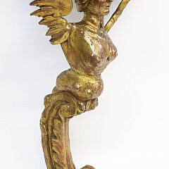 Venetian Carved and Gilt Angel Corner Shelf