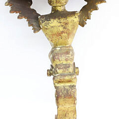 Antique Venetian Carved and Gilt Angel Corner Shelf