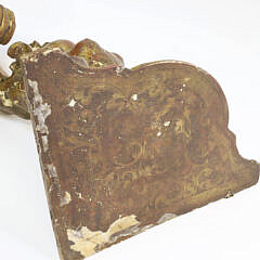 Antique Venetian Carved and Gilt Angel Corner Shelf