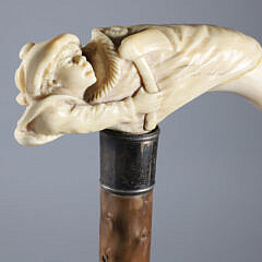 American Carved Young Sailor Cane, circa 1880
