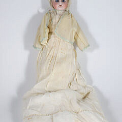 German Porcelain Face Doll Circa 1900