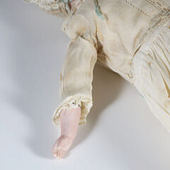 German Porcelain Face Doll circa 1900