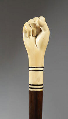 84-6000 Clenched Fist Walking Stick A 0905 JPG