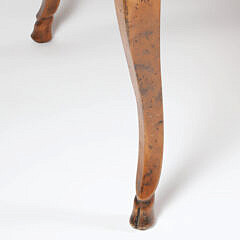 French Provincial Style Extension Dining Table with Carved Hoof Feet