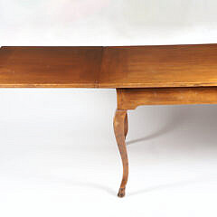 French Provincial Style Extension Dining Table with Carved Hoof Feet