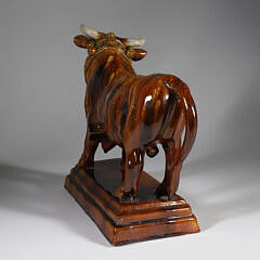 Jose A. Cunha Portuguese Ceramic Bull circa 1860-1885