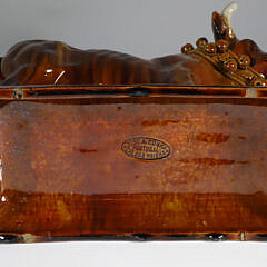 Jose A. Cunha Portuguese Ceramic Bull circa 1860-1885