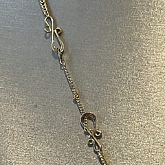 Signed Diana Kim England 14k Gold Nantucket Island Pendant and Chain