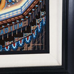 Eric Dowdle Print “Whimsical Ariel View of Yankee Stadium”