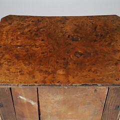 English Burlwood One Drawer Night Stand, 19th Century