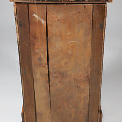English Burlwood One Drawer Night Stand, 19th Century