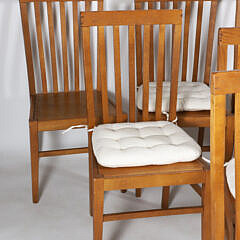 Set of Eight Modern Stick-Back Dining Chairs