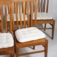 Set of Eight Modern Stick-Back Dining Chairs