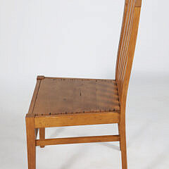 Set of Eight Modern Stick-Back Dining Chairs