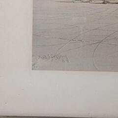 Frederick Cozzens Lithograph “Ice Racing”, circa 1884